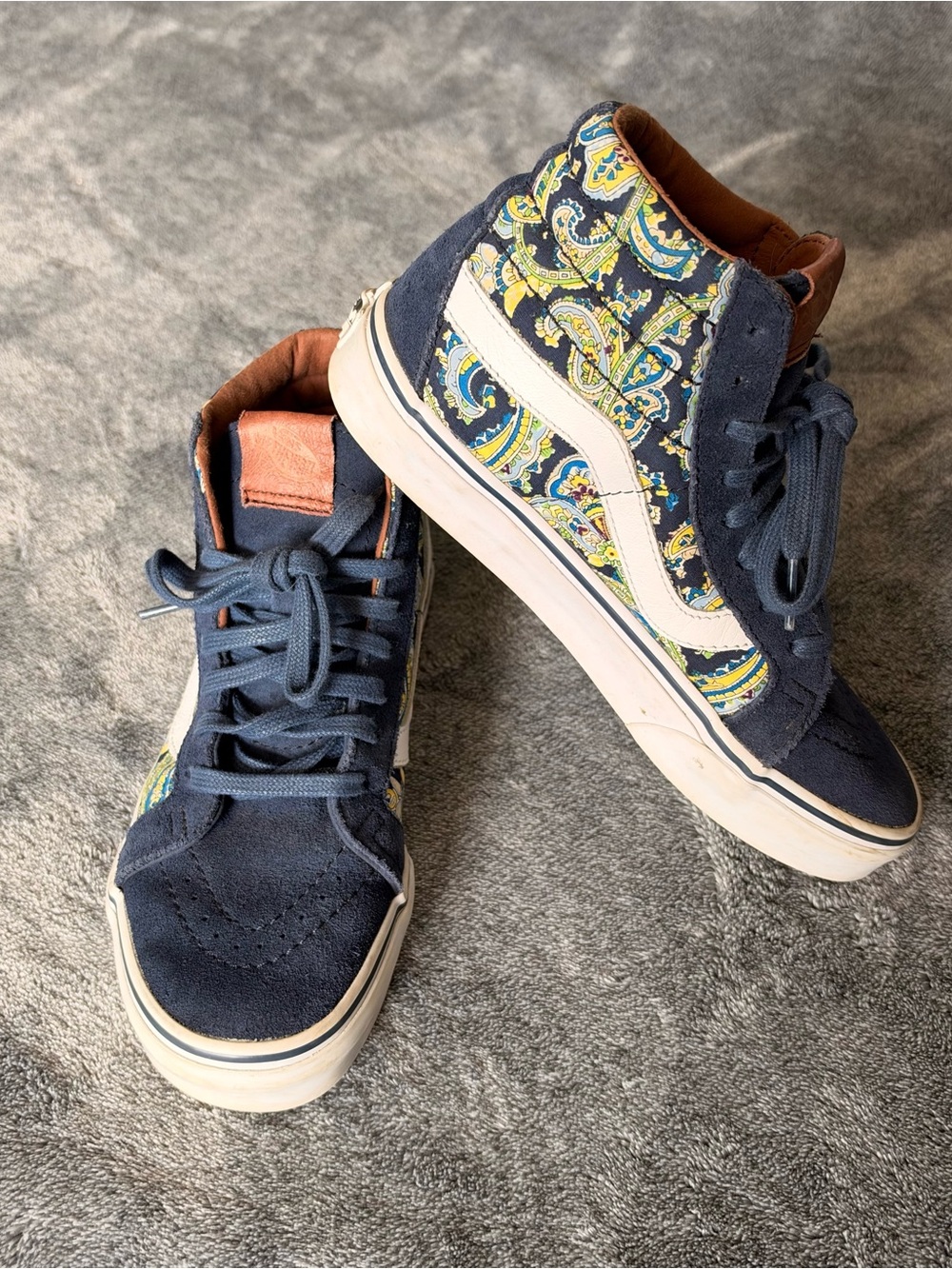Vans Sk8 Hi OTW Gallery Collection Paisley Sneakers Size 6